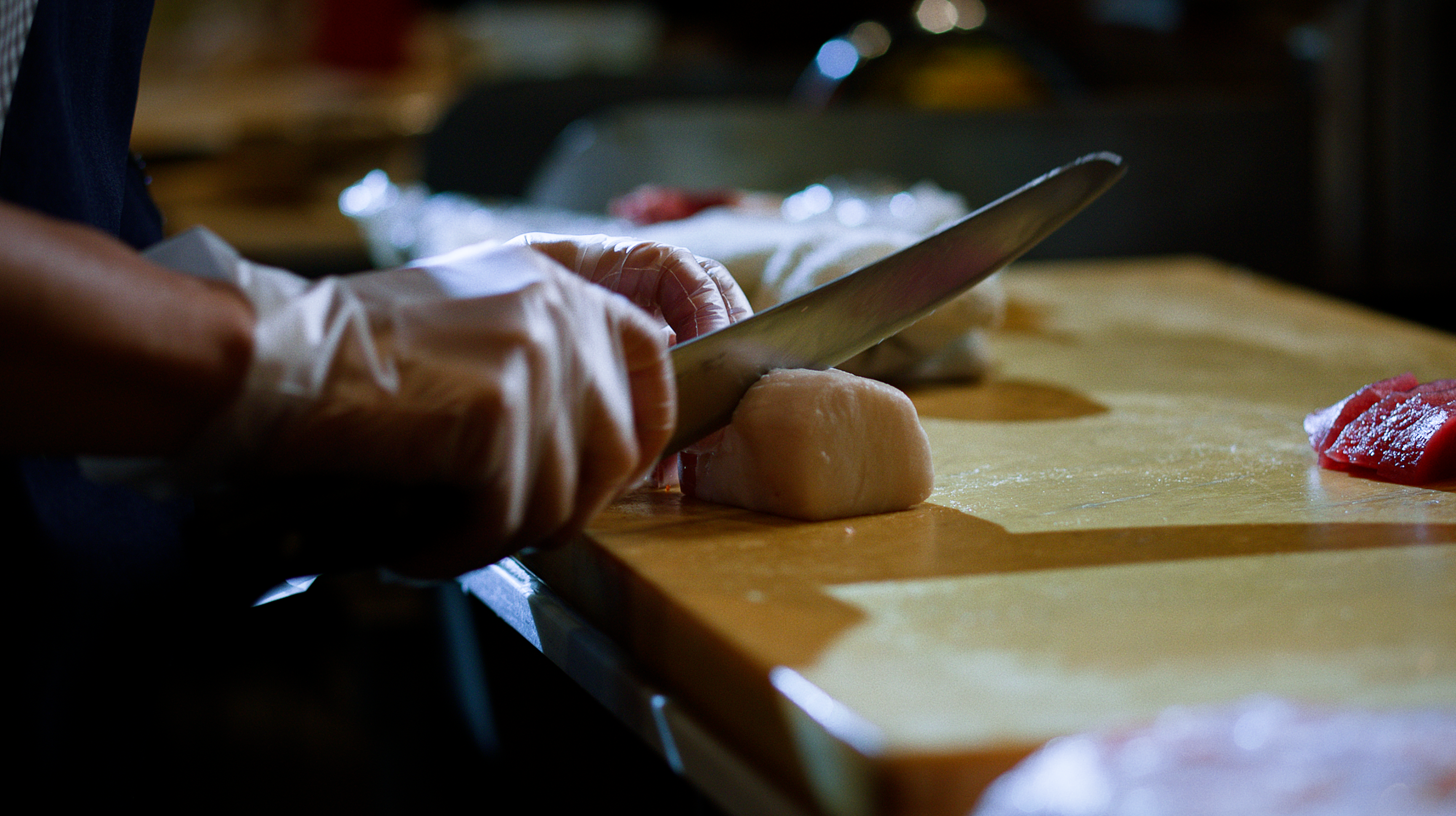 Fresh sushi rolls at Saito's Japanese Steakhouse